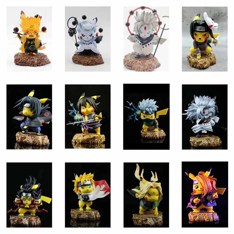 

Pokemon Cartoon Anime Figures Pikachu Creativity Action Figure Mini Figurine Cosplay Model Car Decoration Kid Toy Birthday Gifts