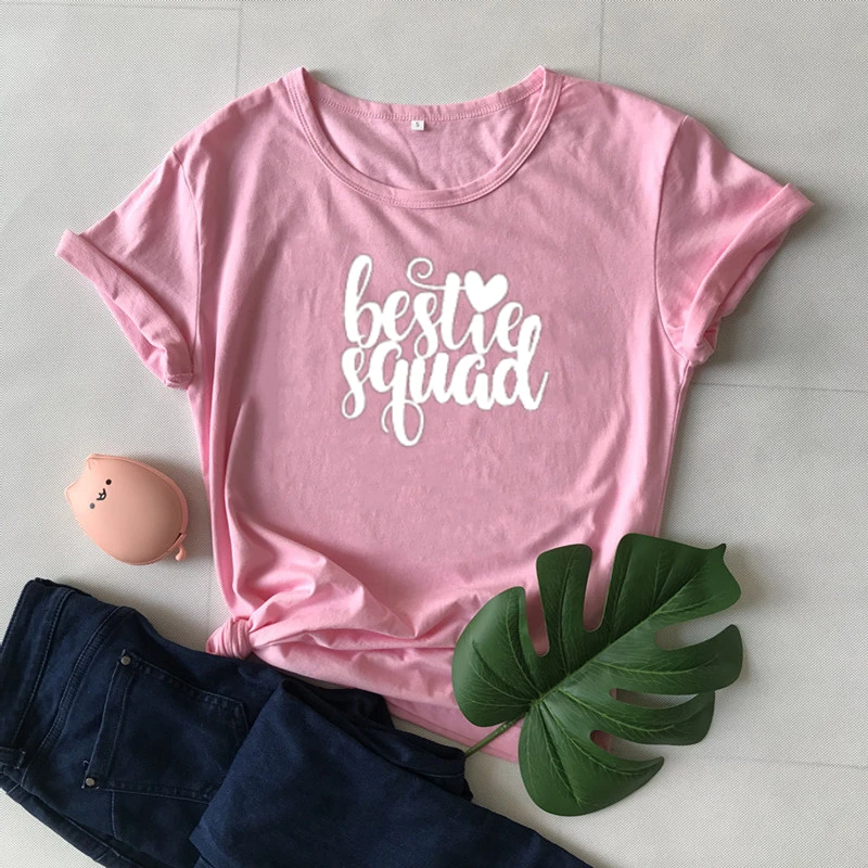 

Bestie Squad Shirt Friends Matching t shirts Best Friend clothing fiesta bridal shower Sisters Matching Tees graphic t shirts