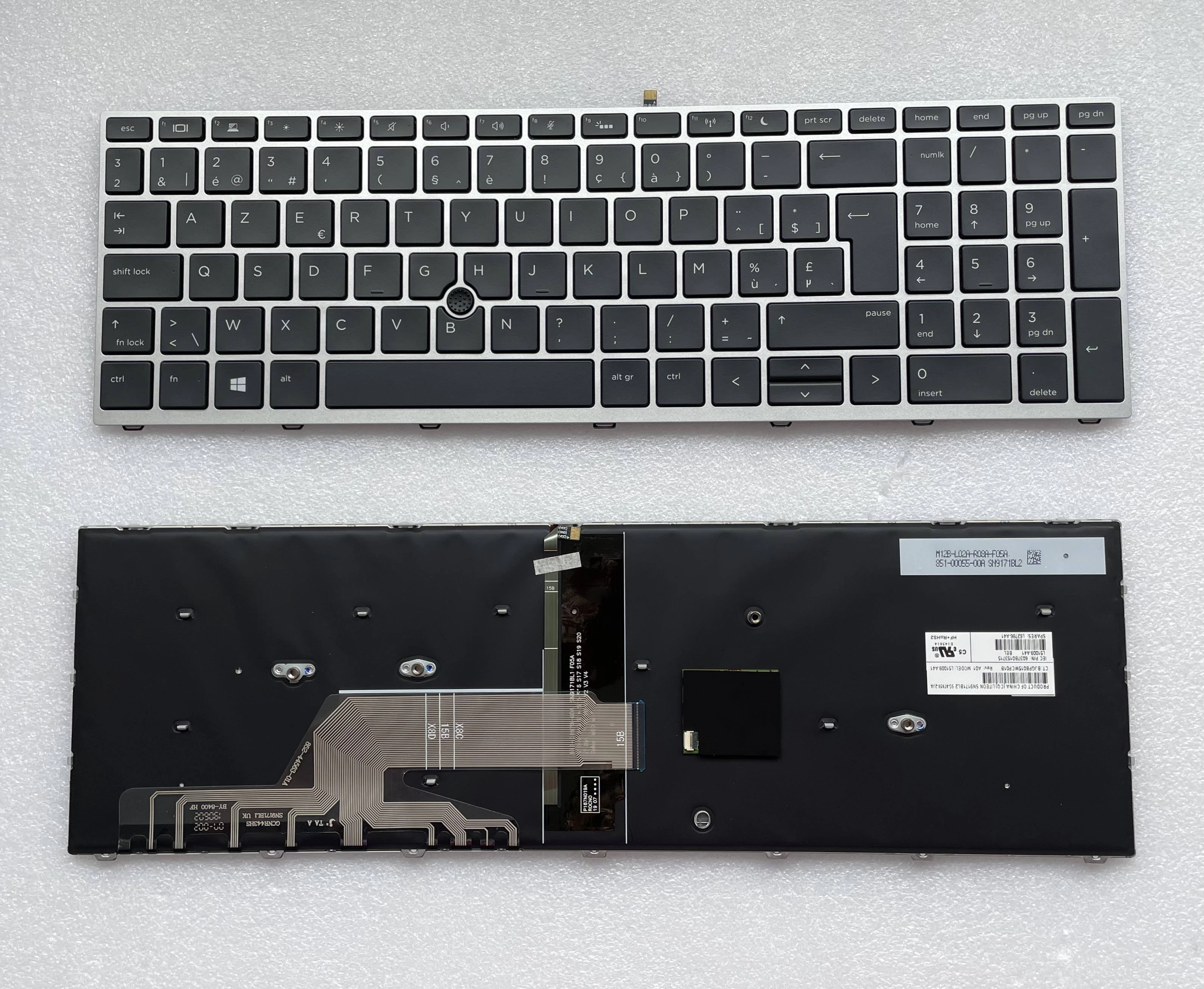New Belgium For Hp Probook 650 G4 650 G5 Backlight Silver With Point