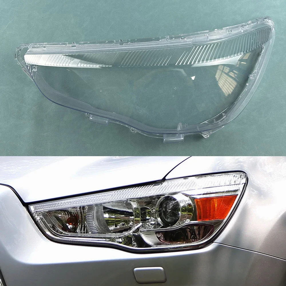 

For Mitsubishi ASX Headlamp Shell Transparent Lamp Shade Lens Front Headlight Cover Lampshade Plexiglass 2013~2018