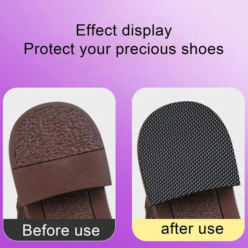 Anti-Slip Sole Grips Rubber Shoes Sole Grips Wear-Resistant Sole Cover Protector Tailorable Shoe Grip Sticker Adhesive Shoes Mat