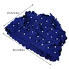 1pc Swimming Cap Women Pearl Sewed Floral Elastic Breathable Quick Dry Bathing Hat Sportswear For Long Hair 2