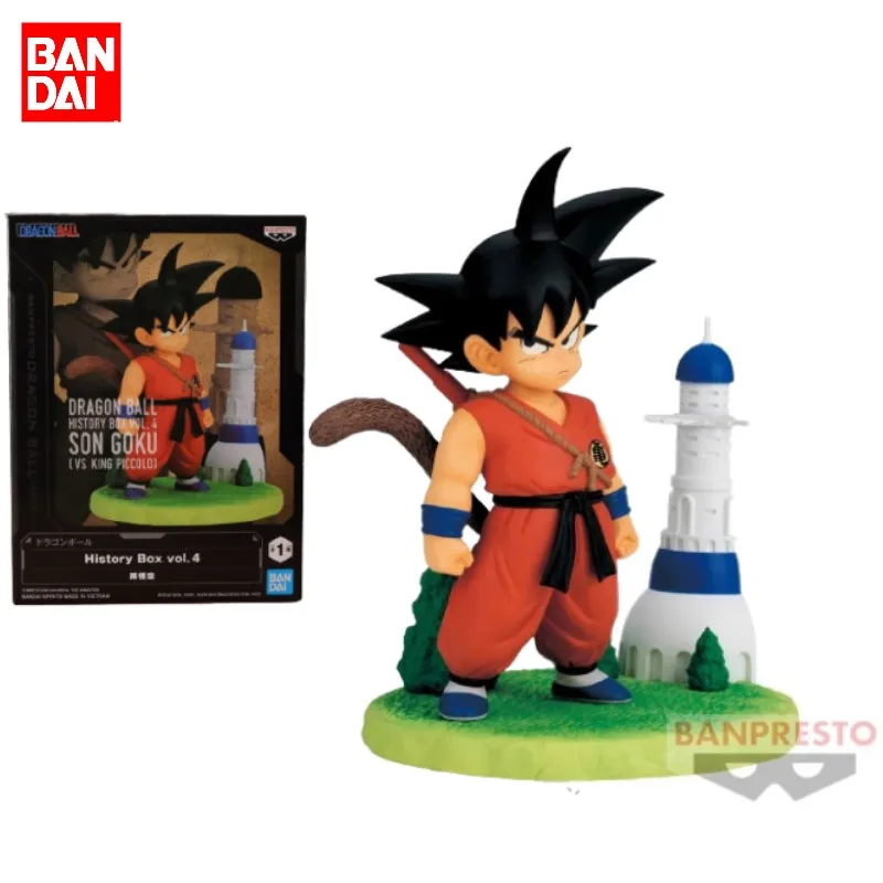 

BANDAI Original DRAGON BALL Anime History Box Series H=100MM Son Gokuu Action Figure Toy For Kid Gift Collectible Model
