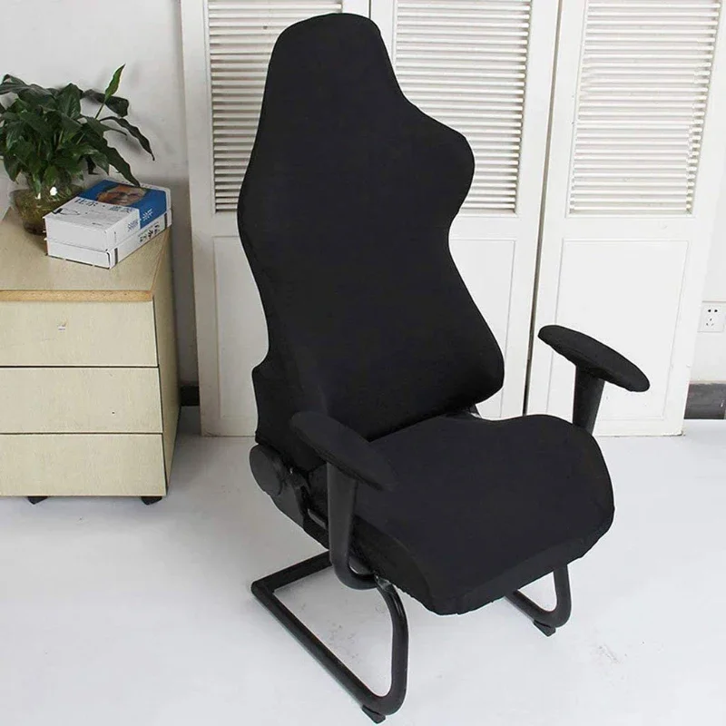 Gaming Chair Cover with 2 Armrest Covers Stretch Spandex Gamer Racing Chair  Slipcovers Computer Chairs Protector Funda Silla