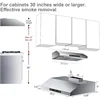 30 Inch Under Cabinet Range Hood with 900-CFM, 4 Speed Gesture Sensing&Touch Control Panel, Stainless Steel Kitchen Vent 6