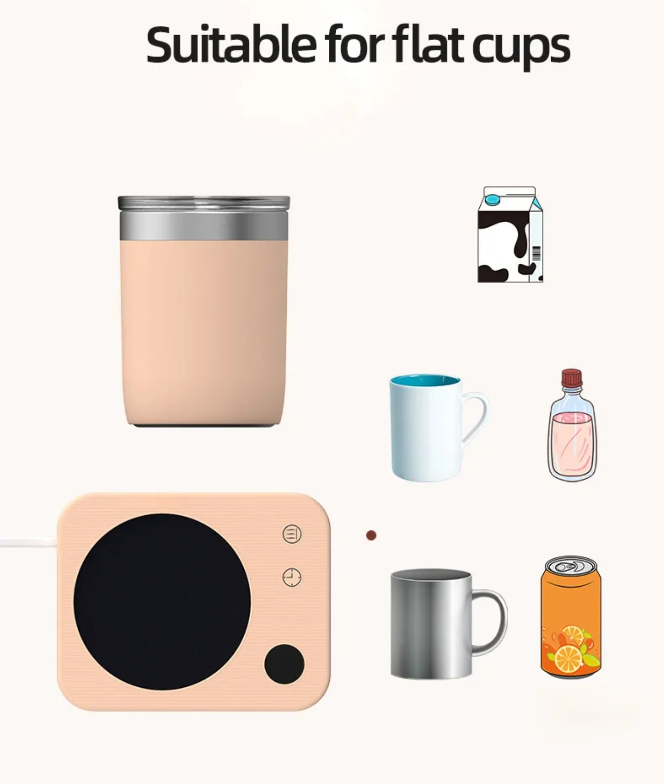 Description Picture 5 of item220V Coffee Mug Warmer Cup Heater 3 Gear Temperatures Beverage Cup Warmer Heating Coasters Plate Pad for Cocoa Tea Water Milk