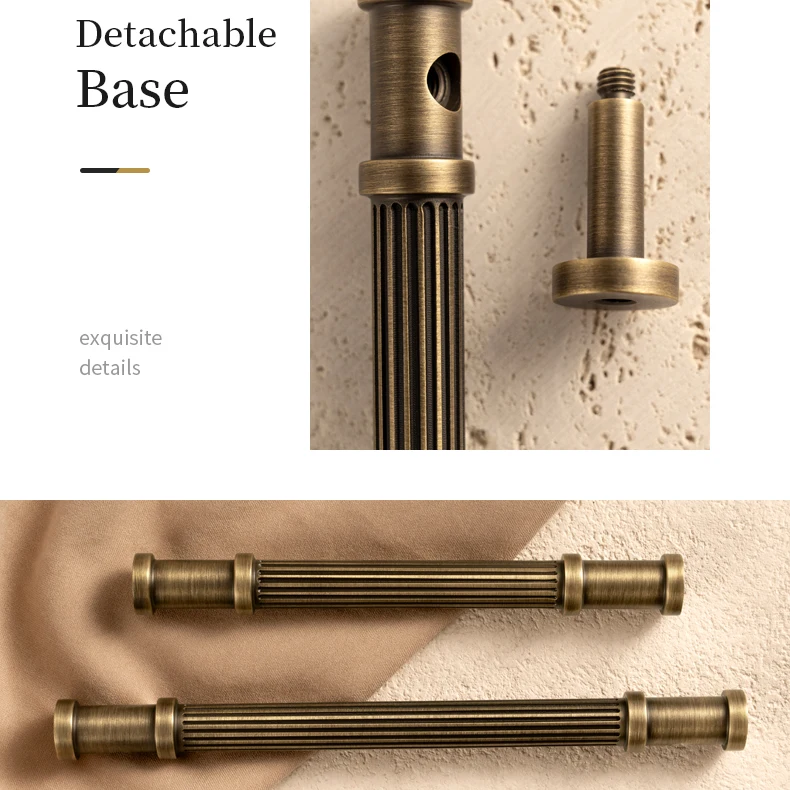 antique style brass T bar handle for furniture