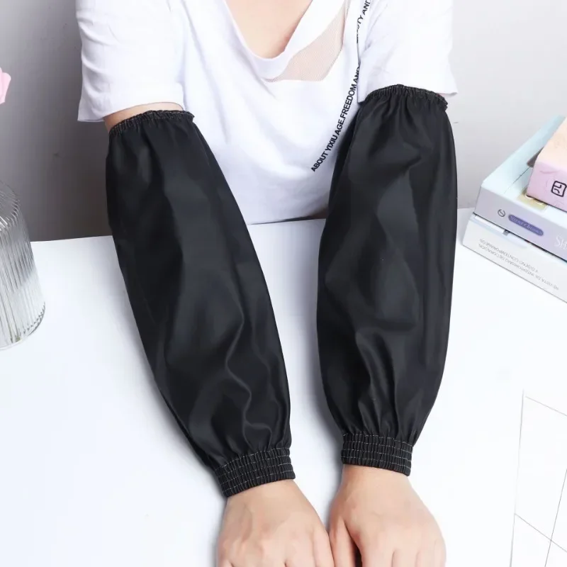 1Pair Thick Oversleeve Waterproof Oilproof Cuff Home Kitchen Cleaning Accessories Waterproof Sleeves Adult Arm Sleeves waterproof oversleeves kitchen arm sleeves