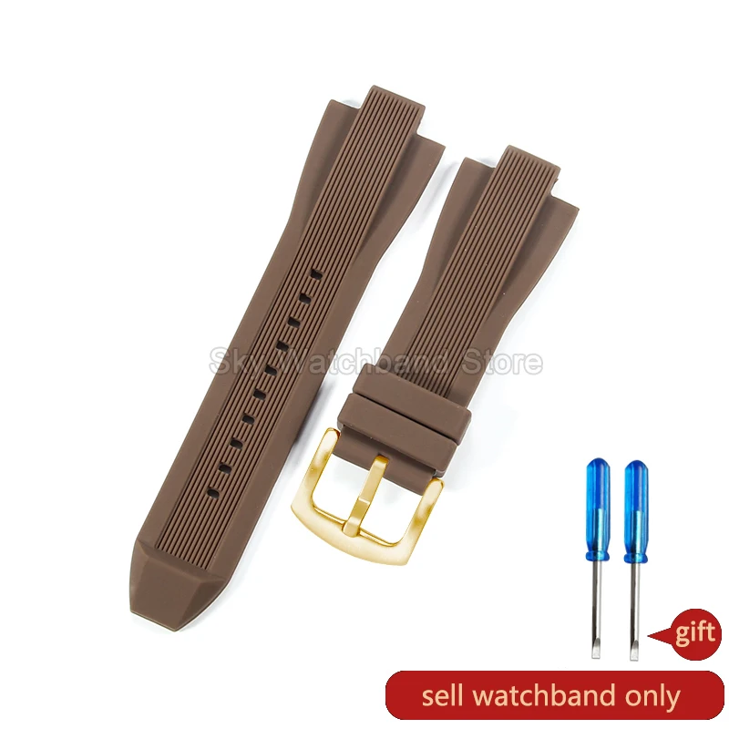 Michael Kors Black Silicone Strap with Soft Hypoallergenic Design and Protruding Interface Pin Buckle
