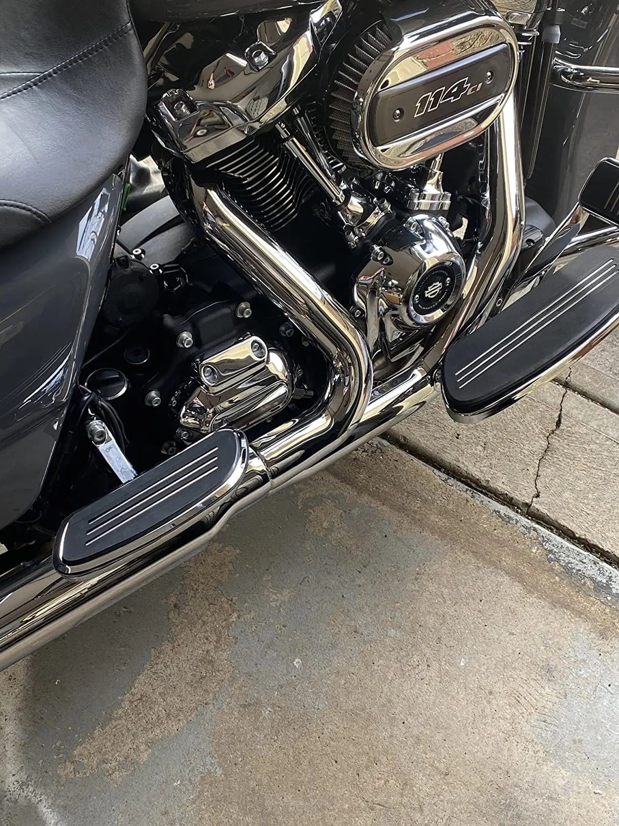 Motorrad Pegstream liner Passagier Dielen brett Trittbrett für Harley Touring Street Glide Road King Road Glide Cvo 2015-2017 1993 – Detail 4