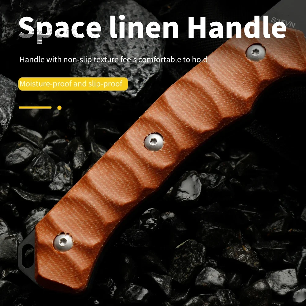 High quality multifunctional fixed blade - outdoor camping, rescue, and emergency survival knife, men's gift 5