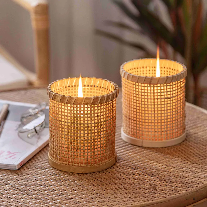 

Rattan Modern Candle Holders Ideas Small Living Room Table Wood Glam Candle Holders Romantic Velas Decorativas House Furniture