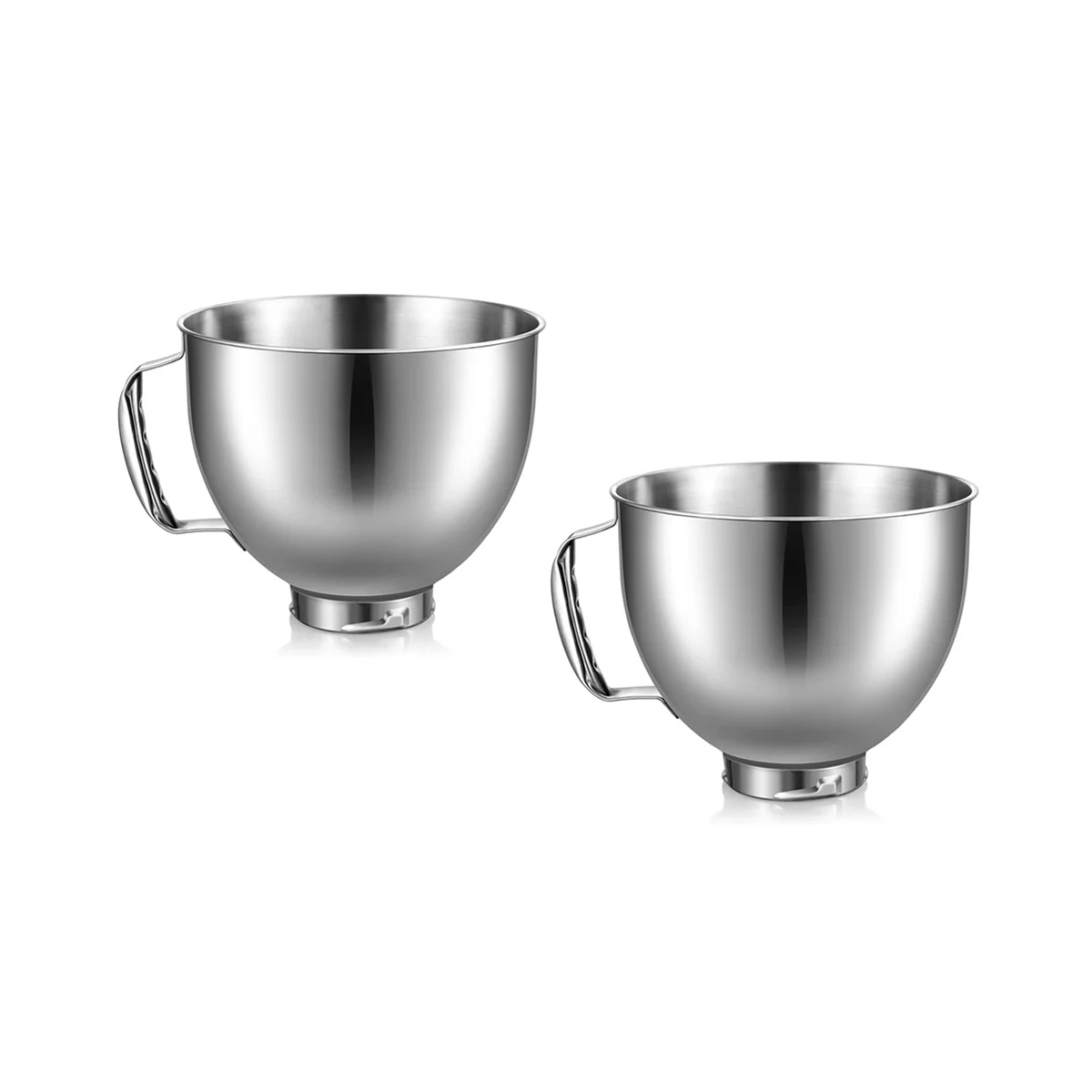 

2PCS Stainless Steel Bowl for KitchenAid 4.5-5 Quart Tilt Head Stand Mixer for KitchenAid Mixer Bowl Dishwasher Safe