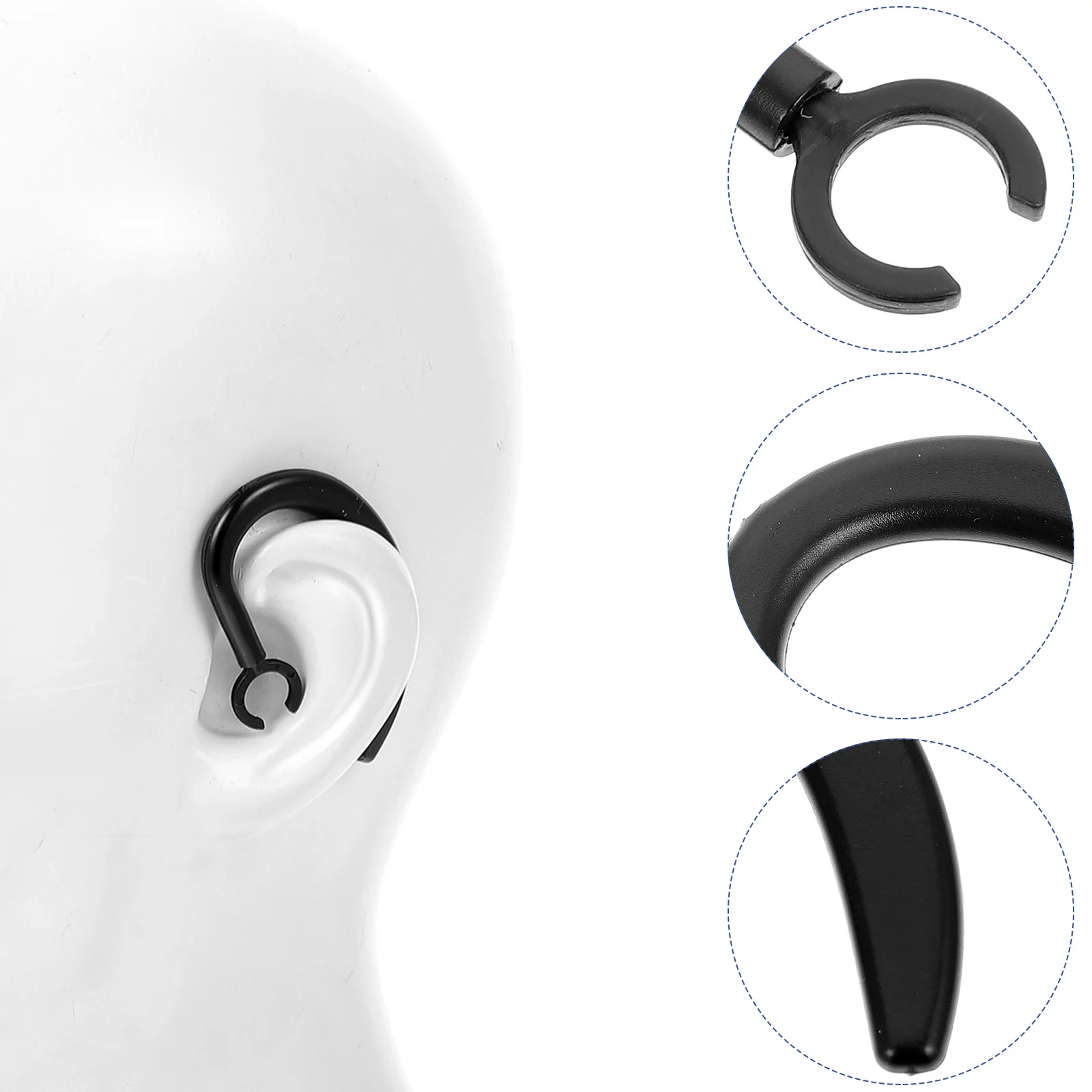 

2 Pcs Replace Headset Earhook Silicone Plugs Anti-lost Hooks Rubber for