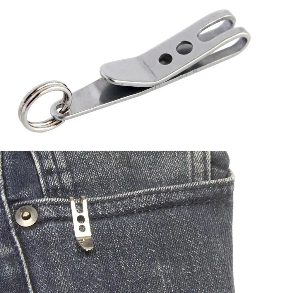 EDC Bag Gear Pocket Suspension Clip with Key Carabiner Outdoor Quicklink Tool Key Keychain Suspension Clip