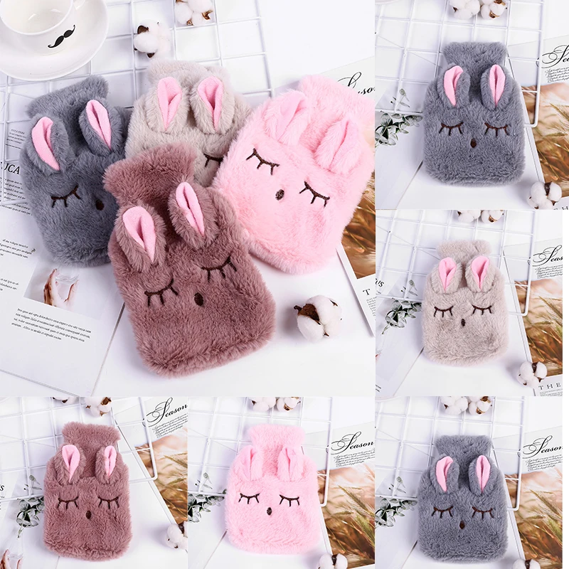 Reusable Winter Warm Heat Hand Warmer Gloves Stress Pain Relief Therapy Hot  Bag with Knitted Soft Rabbit Cozy Cover gloves