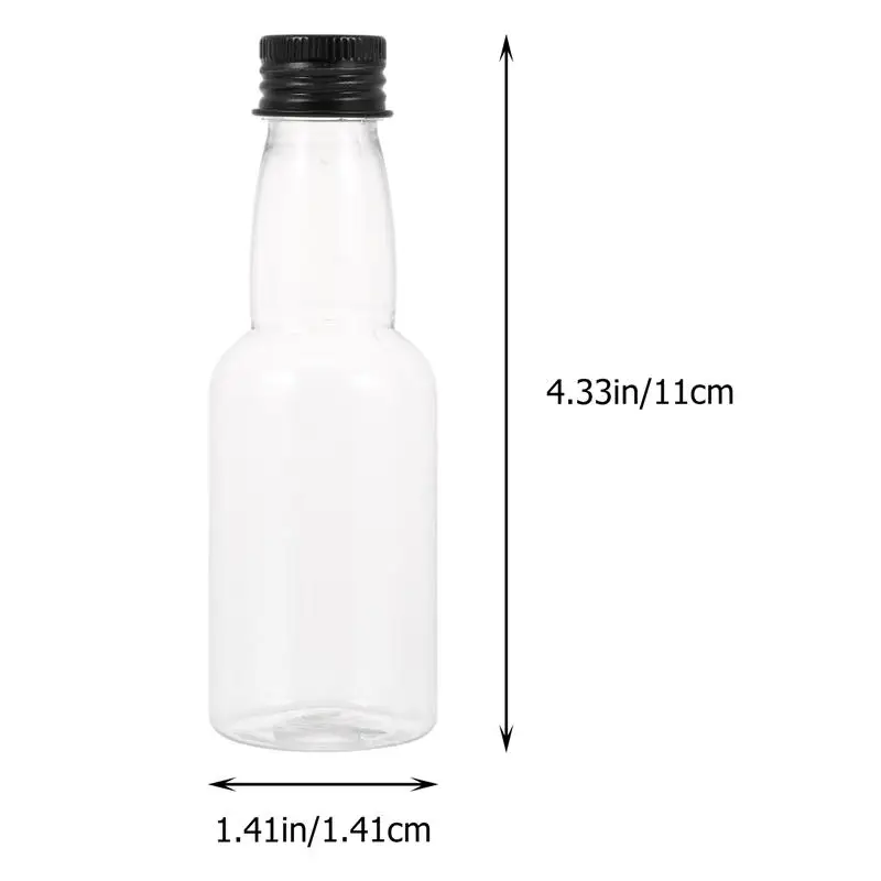 Bottles Juice With Bottle Empty Reusablesmall Neck Long Mini Plastic Water Containers For Caps Sample Cap Glass Smoothie