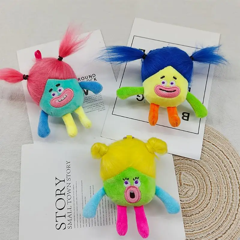 

Anime Dopamine Doll 12Cm Keychain Plush Toy Colorful Hair Kawaii Sausage Mouth Cute Super Soft Ornament Girl Child Birthday Gift