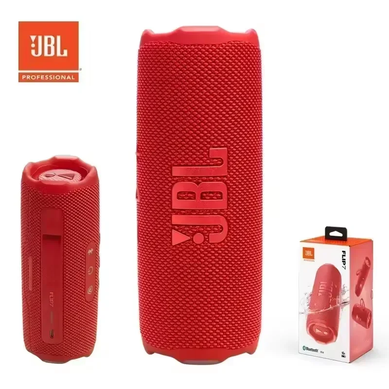 مكبر صوت JBL Flip 7 مقاوم للماء بتقنية البلوتوث، نظام صوت ستيريو صغير عالي الدقة، محمول ولاسلكي مع صوت جهير قوي، مقاوم للماء بمعيار IP68