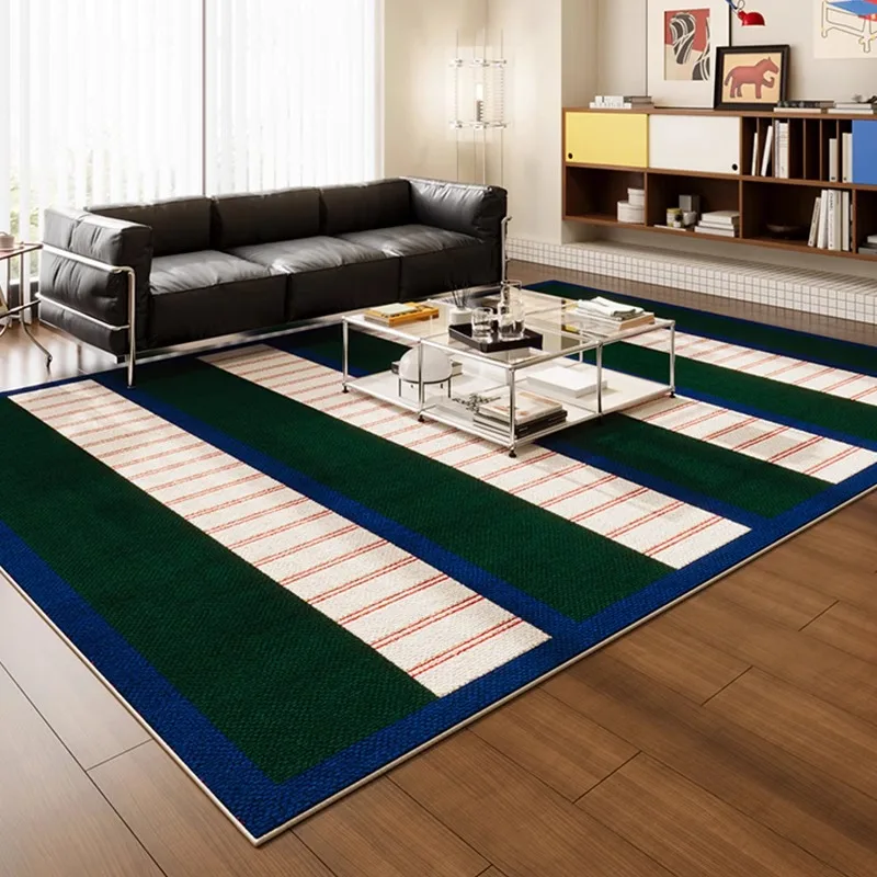 Dopamine Living Room Carpet Large Area Color Plaid Bedroom Bedside Floor Mat Simple Home Decoration Sofa Soft Rug Ковер Tapis 러그