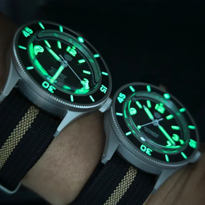 Watchdives WD50F 50-Fathoms Watch Sapphire Crystal 300M Watchproof C3 Luminous NH35 Automatic Mechanical 40mm 316L Steel Watch
