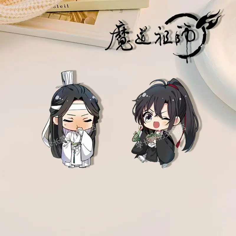 

Mo Dao Zu Shi Danmei значок аниме Wei Wuxian Lan Wangji акриловая брошь MDZS сумка Подвеска Декор мультфильм периферийная коллекция подарок