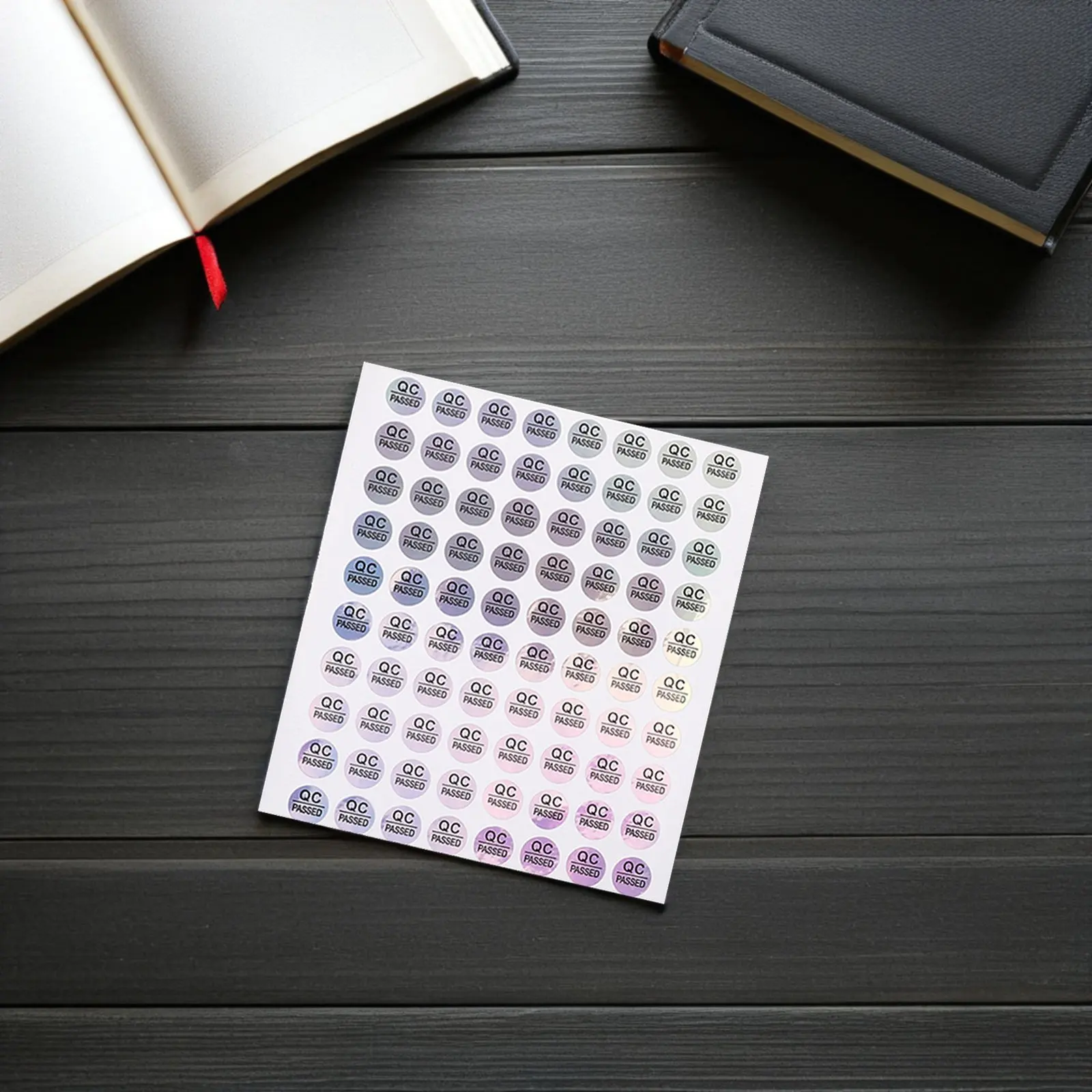 1600개 창고 태그 Qc 통과 라벨 재고 관리용 스티커 퇴색 방지 높은 가시성 접착 테스트 라벨