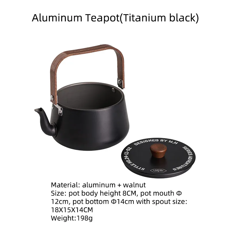 Camping Cookware Coffee And Tea Kettle Portable Ultralight Aluminum For Outdoor Camping