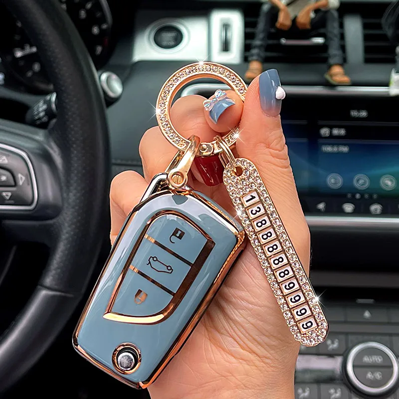 Cover Chiave/telecomando per Toyota Prius Camry Corolla C-HR CHR RAV4 Prado - S79f662876f304ea4afdb56278e715dd6R