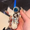 New Angel Wings Windproof Lighter Spray Pink Flame Butane Inflatable Lighter Cigarette Accessories High Beauty Girl Gift 1