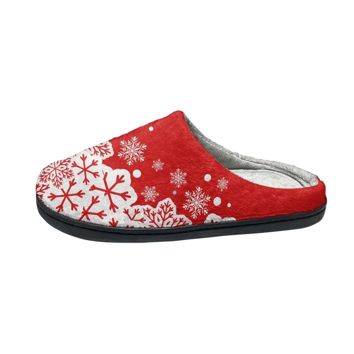 Christmas Print Winter Cozy Warm Slippers Non-slip House Couples Footwear Drop Ship Autumn Winter Bedroom Lady Cotton Slipper