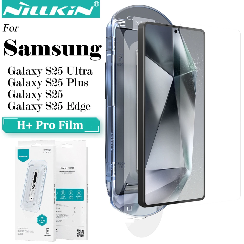 Nillkin Samsung Galaxy S25 Ultra S25 Artı S25 Kenar H + PRO Patlama Önleyici Temperli Cam Telefon Ekran Koruyucu