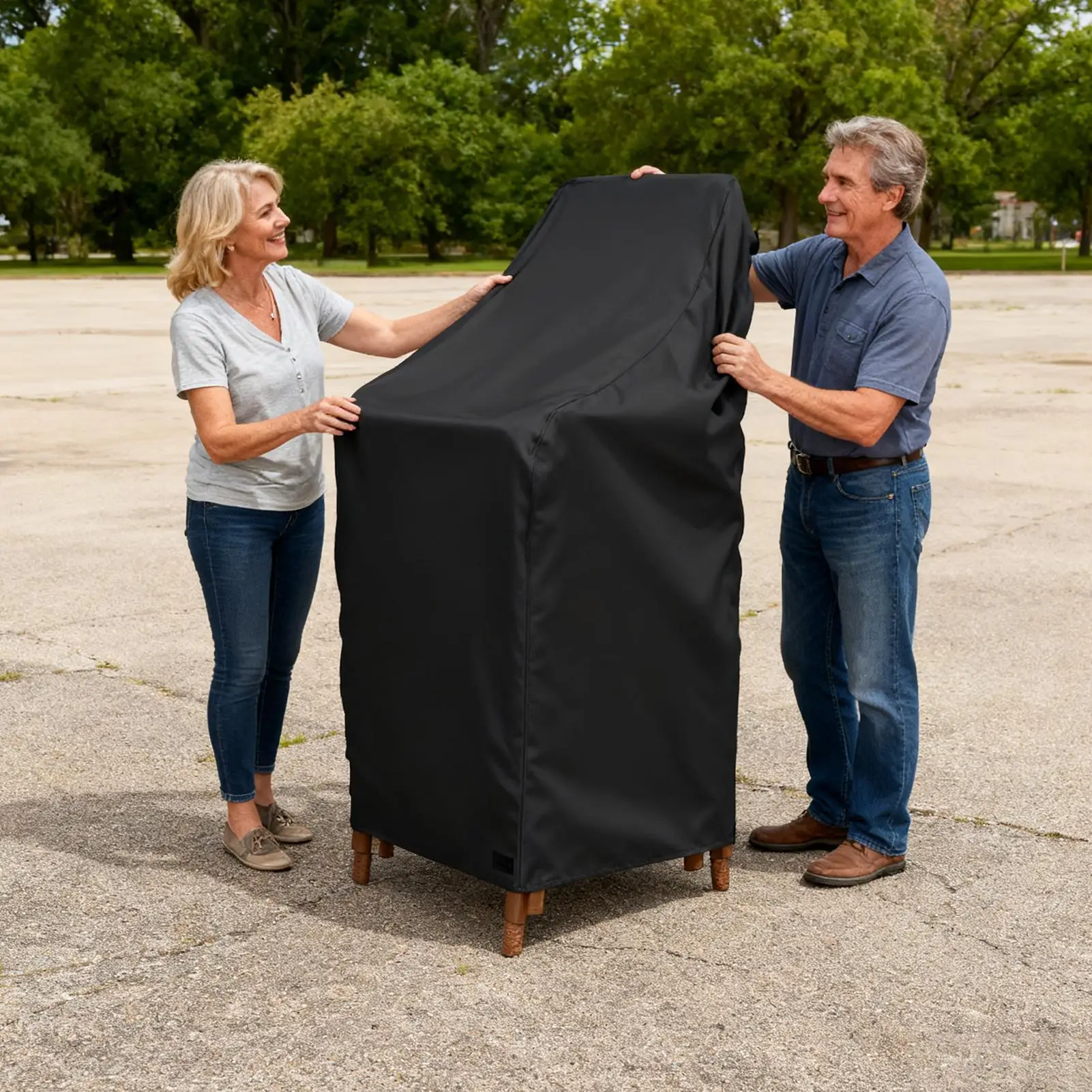 Heavy Duty Waterproof Garden Chair Cover for Outdoor Furniture Protection