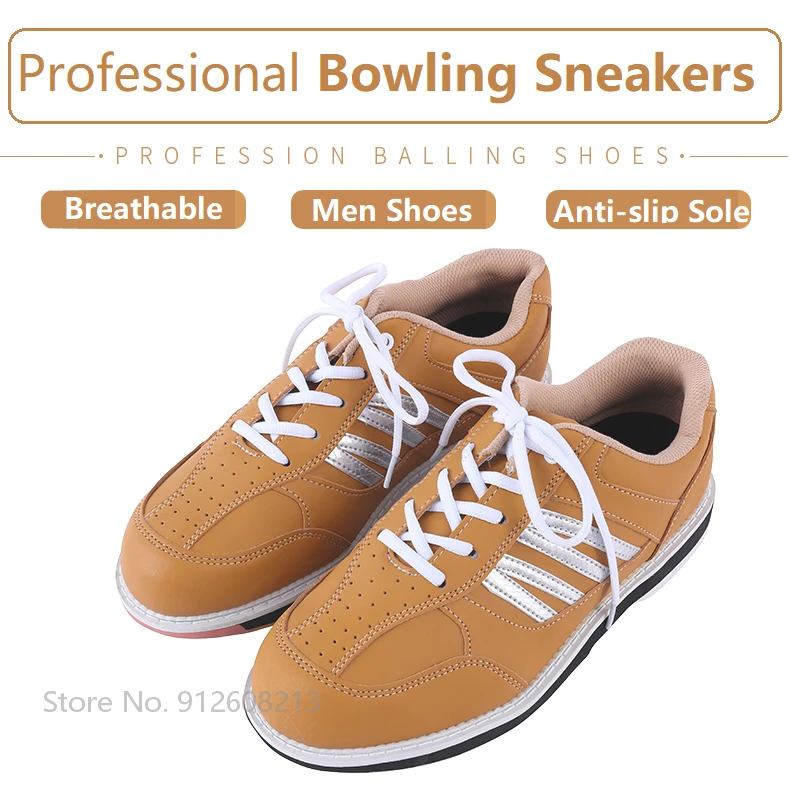 Zapatillas de deporte de bolos transpirables para hombre, zapatos de bolos profesionales de alta suela antideslizante, zapato de entrenamiento deportivo con cordones|Zapatos de bolos| AliExpress