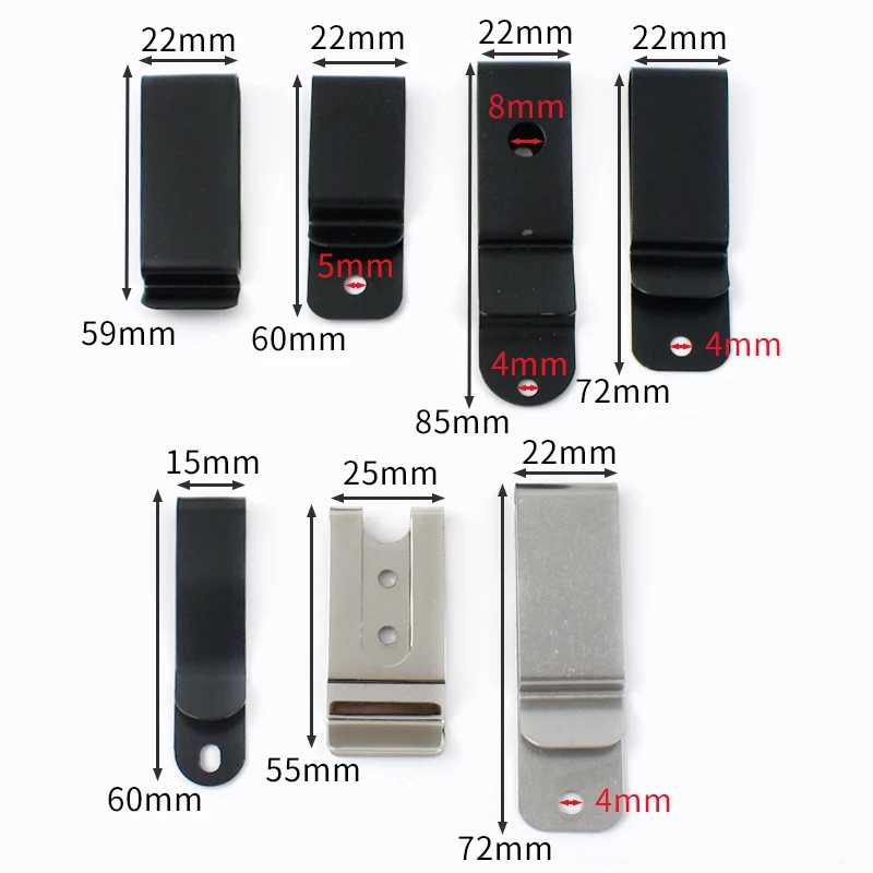 Durable Metal Belt Clips and Keychain Holder Accessories