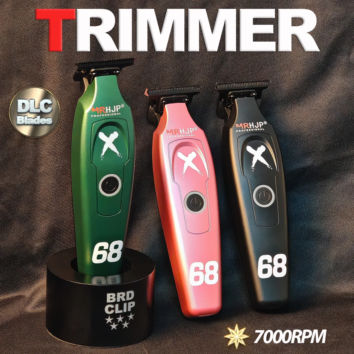 BRDCLIP D10 Professional Electric Hair Clipper Hair Trimmer 7000RPM High-speed Motor 1800mAh Lithium Battery Barber Shop Carving 6