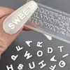 3D Letter Manicure Silicone Mold Mini Letter Nail Mold A-Z Letter Resin Mold 26 Letter Mold DIY Nail Tools Handmade Craft Engraving Mold Nail Decoration Tools Women's Nail Accessories Nail Supplies Numbers 0-9 1