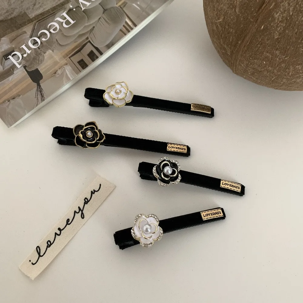 

Милые головные уборы с боковым зажимом сказочная девушка зажим с камелией утконосом цветок фотозажим заколки в Корейском стиле