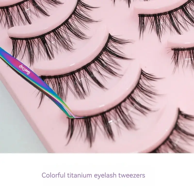 Eyelash Tweezers Eyelash Beauty Tweezers Eyelash Grafting Stainless Steel Tweezers Planting False Eyelashes Auxiliary Device