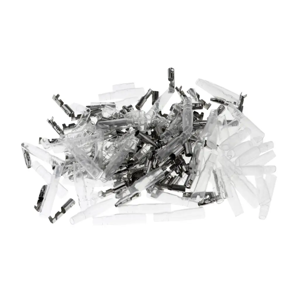 

200Pcs 3.9mm Connectors Terminals Female+Male Insulated Covers