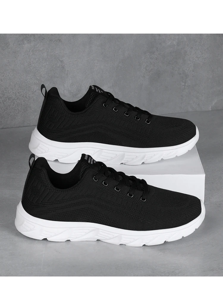 Beliebte Paar-Herrenschuhe für Frühling und Herbst, atmungsaktives Mesh, große Größe, Sneaker, leichte Outdoor-Laufschuhe, Größe 38-47 – Detail 1