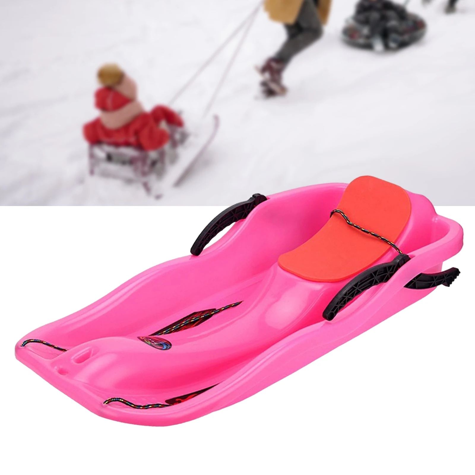 Snow Sled Grass Sliding Wear Resistant Snowboard Ski Board Toboggan Outdoor Sports Toboggan Sleigh Skiing Skating