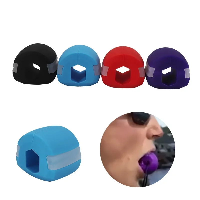 Masseter Ball Jawline Muscle Exerciser Chew Ball Food Grade Silicone Facial Mandible Trainer Face Fitness Balls massage ball jaw exerciser chin line exerciser