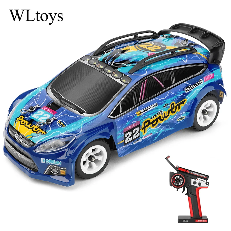 Wltoys-大人用の高速オフロードカー,メタルシャーシ,LEDライト,1