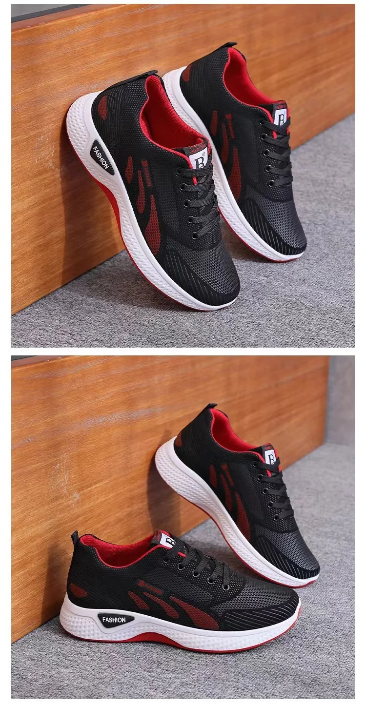 Männer prägnante Mesh atmungsaktive leichte Casual Sportschuhe Sommer Outdoor Komfort weiche Sohle Laufschuhe männliche Spaziergang Turnschuhe – Detail 10