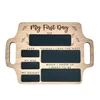 First Day of School Sign - Reusable Memory Photo Board with Handles Back to School Starting School Nursery Preschool 1