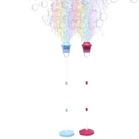 Fully Automatic Bubble Machine Street Light Bubble Machine Music Lighting Outdoor Children'S Toys Without Battery Bubble Water 3