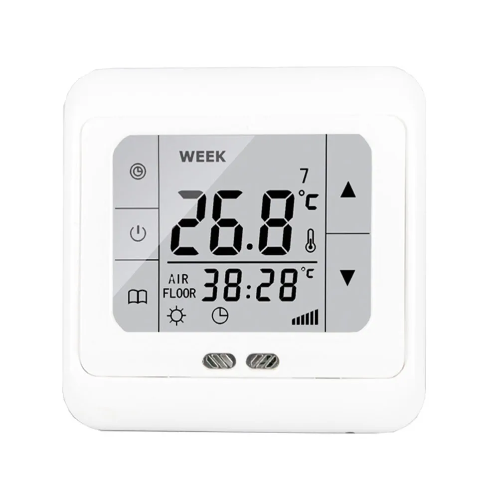 

AC 80-220V 50/60Hz Temperature 1PCS Digital Floor Sensor Heating PC+ABS Room Controller Thermostat Touchscreen