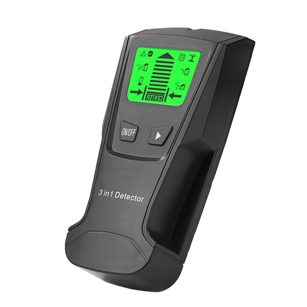 Electric Digital Wood Studs 3 In 1 Handheld LED Display Metal Detector Multifunction AC Wire Battery