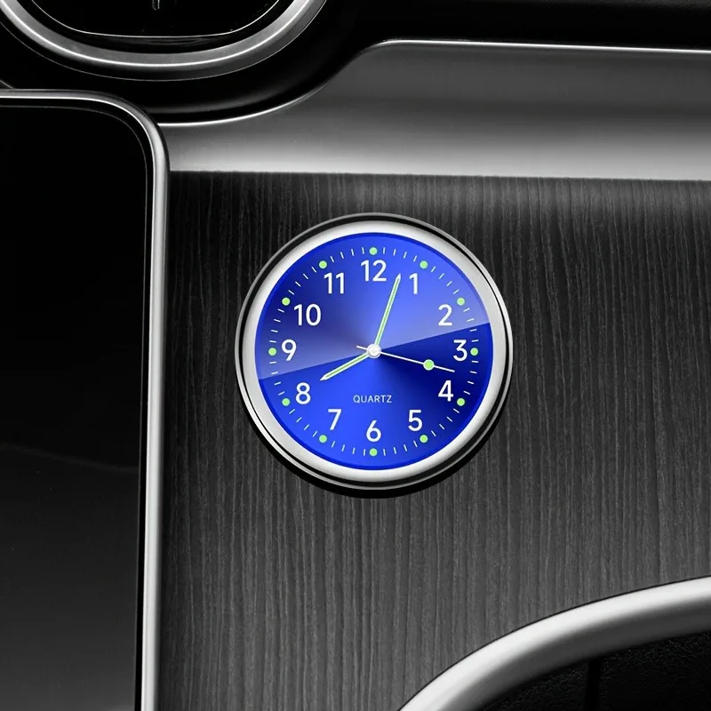 New Mini Car Clock Universal Car Dash Clock Luminous Internal Stick-On Digital Watch Mechanics Quartz Clock Car Accessories